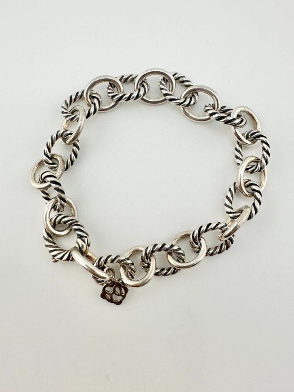 David Yurman Oval Link Chain Bracelet in Sterling Silver - 10mm - Medium - Picture 12 of 13